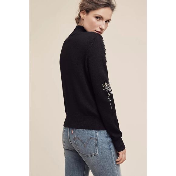 Knitted & Knotted Anthropologie Beaded Fete Sweater - Picture 3 of 7